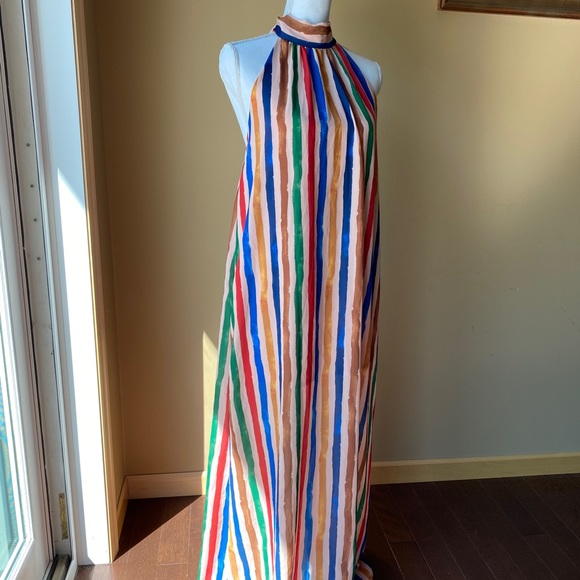 Peach Love CA | 🌈 Rainbow Halter Dress NWT - Picture 2 of 11